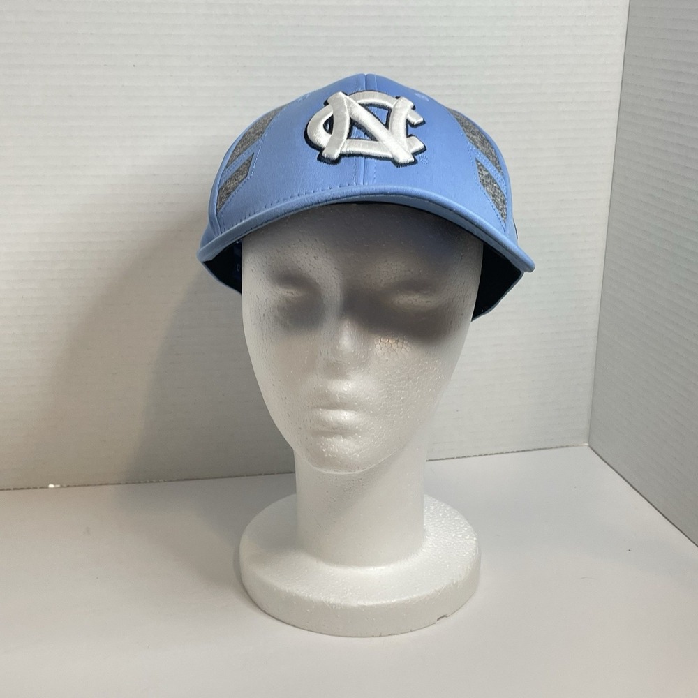 UNC North Carolina Tar Heel Top Of World Performance Hat Heather Blue One Size